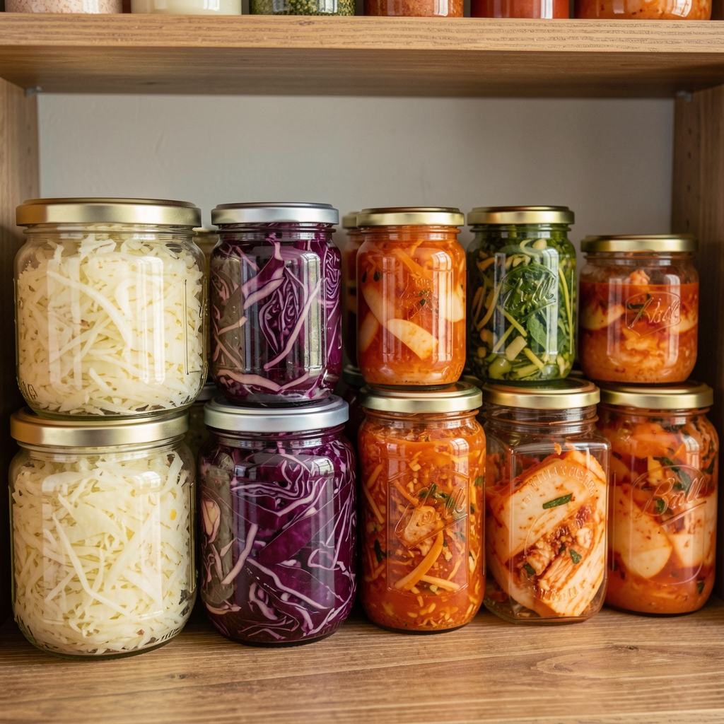 Assorted meal prep containers filled with colourful portioned ingredients — quinoa, roasted sweet potato, chickpeas, and spinach — arranged on a marble countertop
